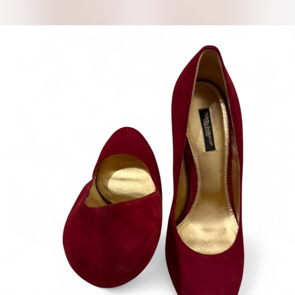 Dolce & Gabbana Burgundy Heels